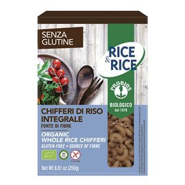 Chifferi di riso integrale bio senza glutine 250gr 